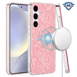 Metkase Double Protection Imd Design Pattern [Magnetic Circle] Premium Case For Samsung Galaxy S24 Plus - Hearts