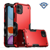 Metkase Exquisite Tough Shockproof Hybrid Case In Slide-Out Package For iPhone 15 Pro Max - Red/Black
