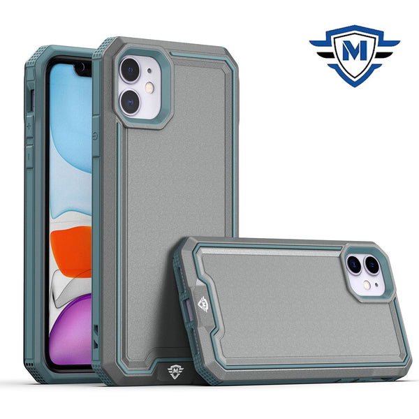 Metkase Rank Tough Strong Modern Fused Hybrid Case In Slide-Out Package For iPhone 15 Pro - Grey