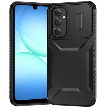 Premium Ultimate U Design Hybrid Case With Camera Window Covering For Samsung A17 5G - Black