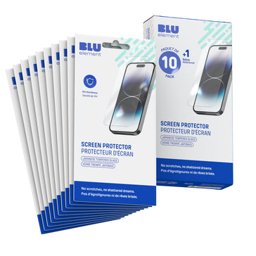 Blu Element 10-Pack Tempered Glass Screen Protector (Includes 1 Extra Free) For Google Pixel 11 Pro Xl/10 Pro Xl/9 Pro Xl (118-3098)