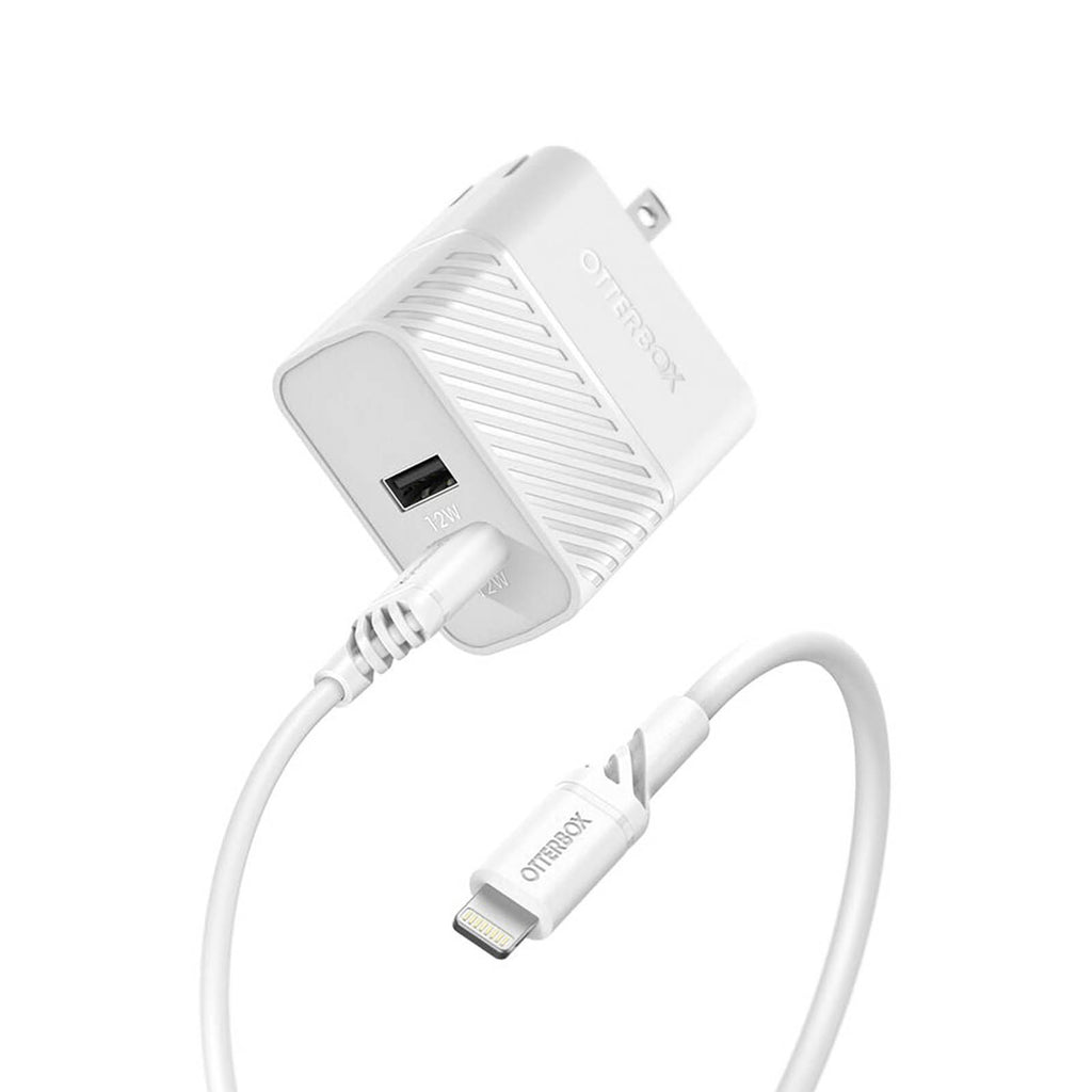 Otterbox 24W 2 Port USB-A Wall Charging Kit W/ 1M USB-A To Lightning Cable - Cloud Dream