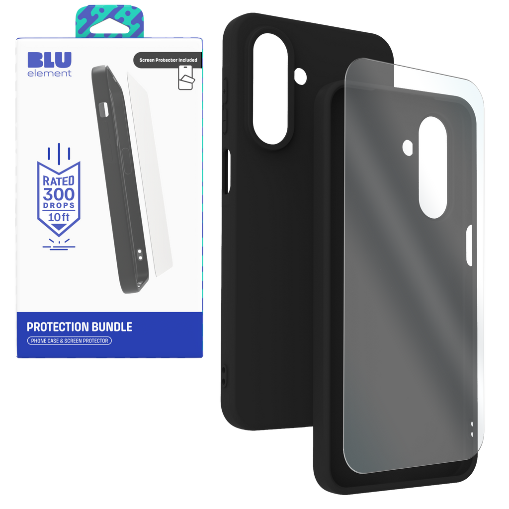 Blu Element Gelskin Case With Screen Protector For Samsung Galaxy A17 (120-10721) - Black