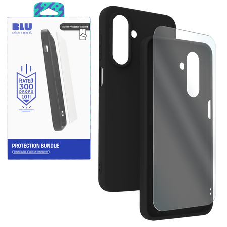 Blu Element Gelskin Case With Screen Protector For Samsung Galaxy A17 (120-10721) - Black