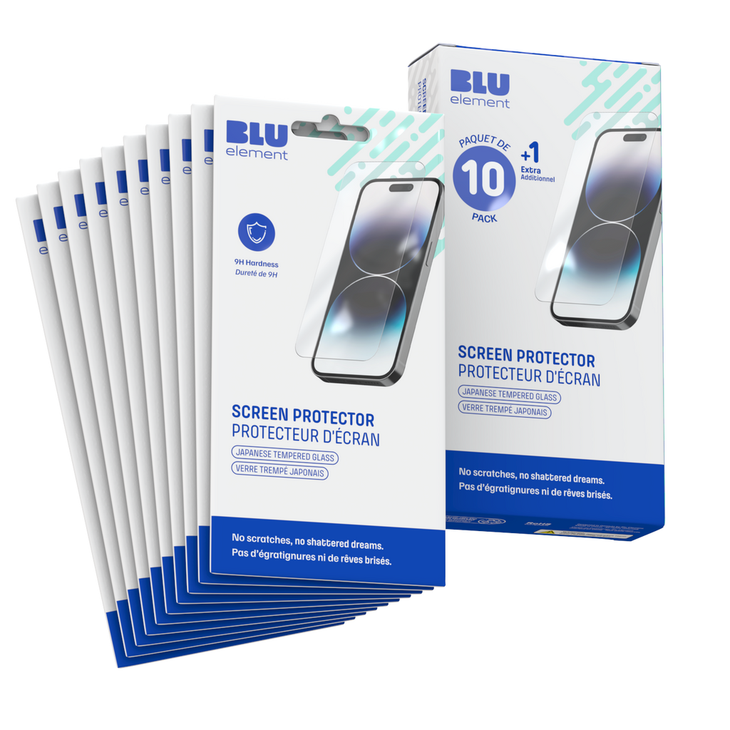 Blu Element 10-Pack Tempered Glass Screen Protector (Includes 1 Extra Free) For Samsung Galaxy S24 Fe/A56 5G/A36 5G/A37 5G