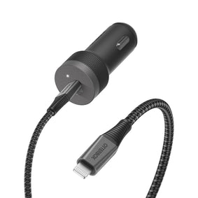 Otterbox 30W USB-C PD Premium Pro Car Charging Kit W/ 2M USB-C To Lightning Cable - Nightshade