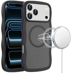 HR Premium Grip Hand Magnetic Ring Hq Hybrid Case For Iphone 18 Pro - Black
