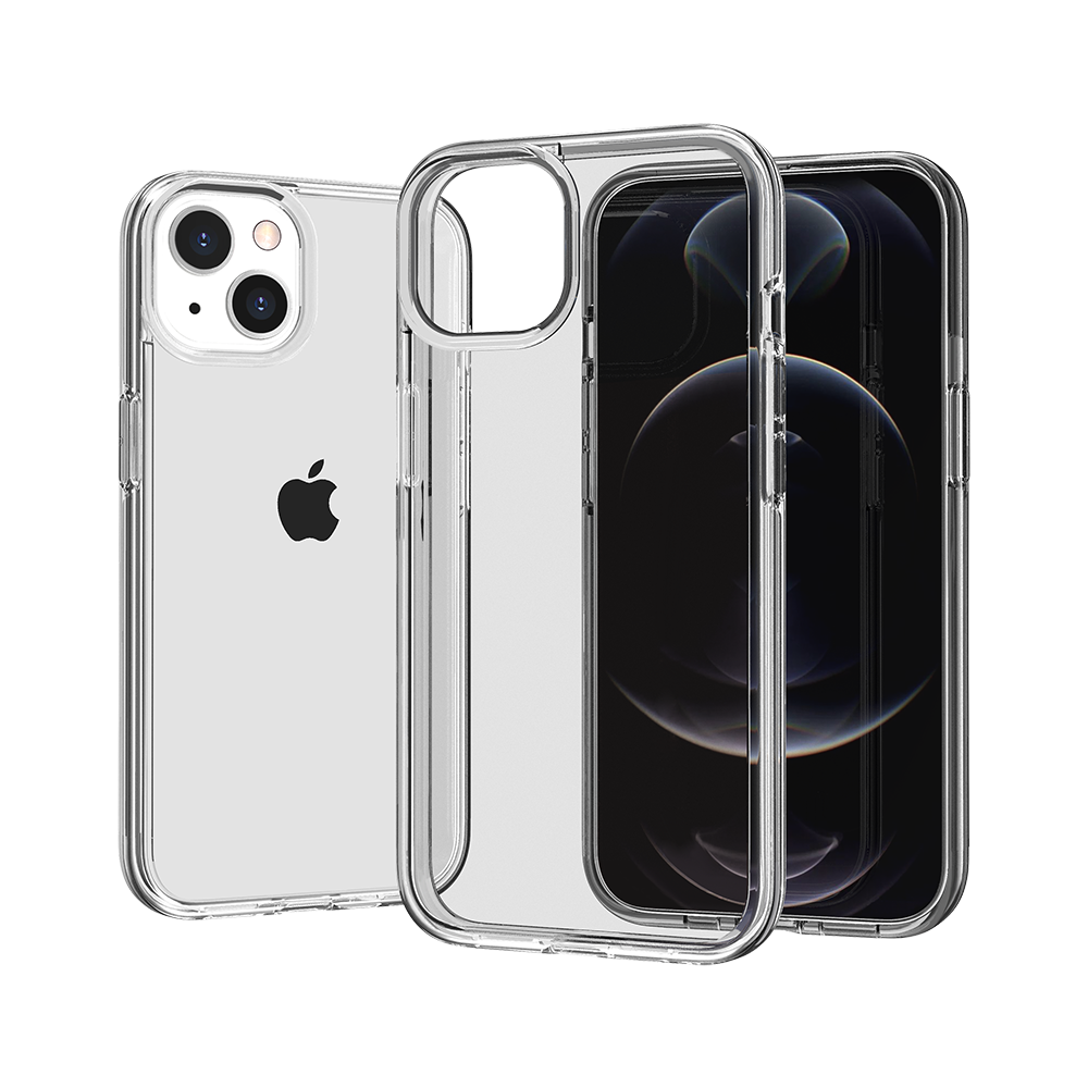 HR Premium Sturdy Ultra Thick 3Mm Transparent Hybrid Case Cover For Apple Iphone 14 Pro Max 6.7" - Clear