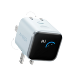 Anker Nano Charger 45W Smart Display 180° Foldable - Blue