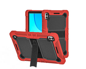 Premium Tough Tablet Strong Kickstand Hybrid Case For Celero 5G Tab - Red