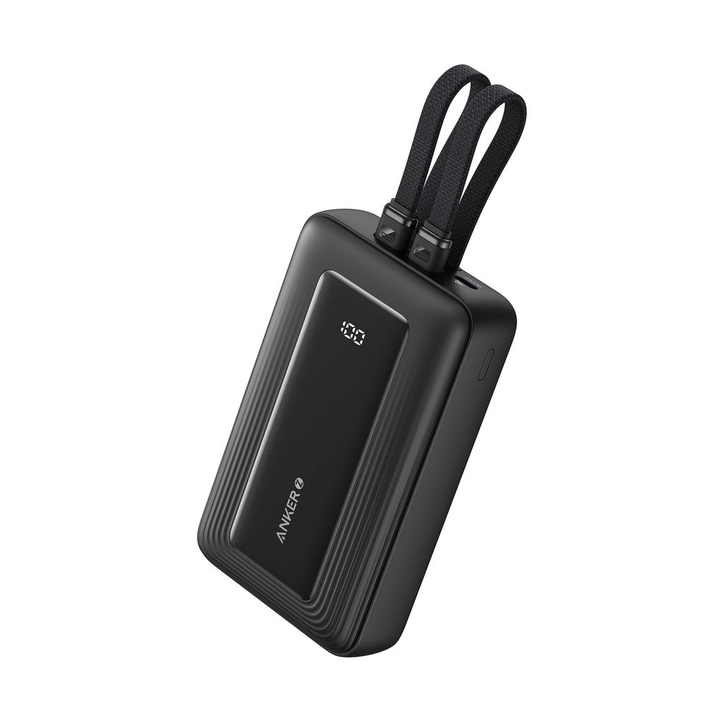 Anker 30W Zolo Power Bank 20K Mah W/ Built-In Usb-C And Lightning Cable - Black