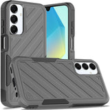 Premium Noble Lined Shockproof Dual Layer Hybrid Case For Samsung A16 5G - Grey/Black