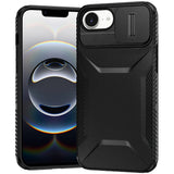 Premium Ultimate U Design Hybrid Case With Camera Window Covering For iPhone 16E / SE4 (2025) - Black
