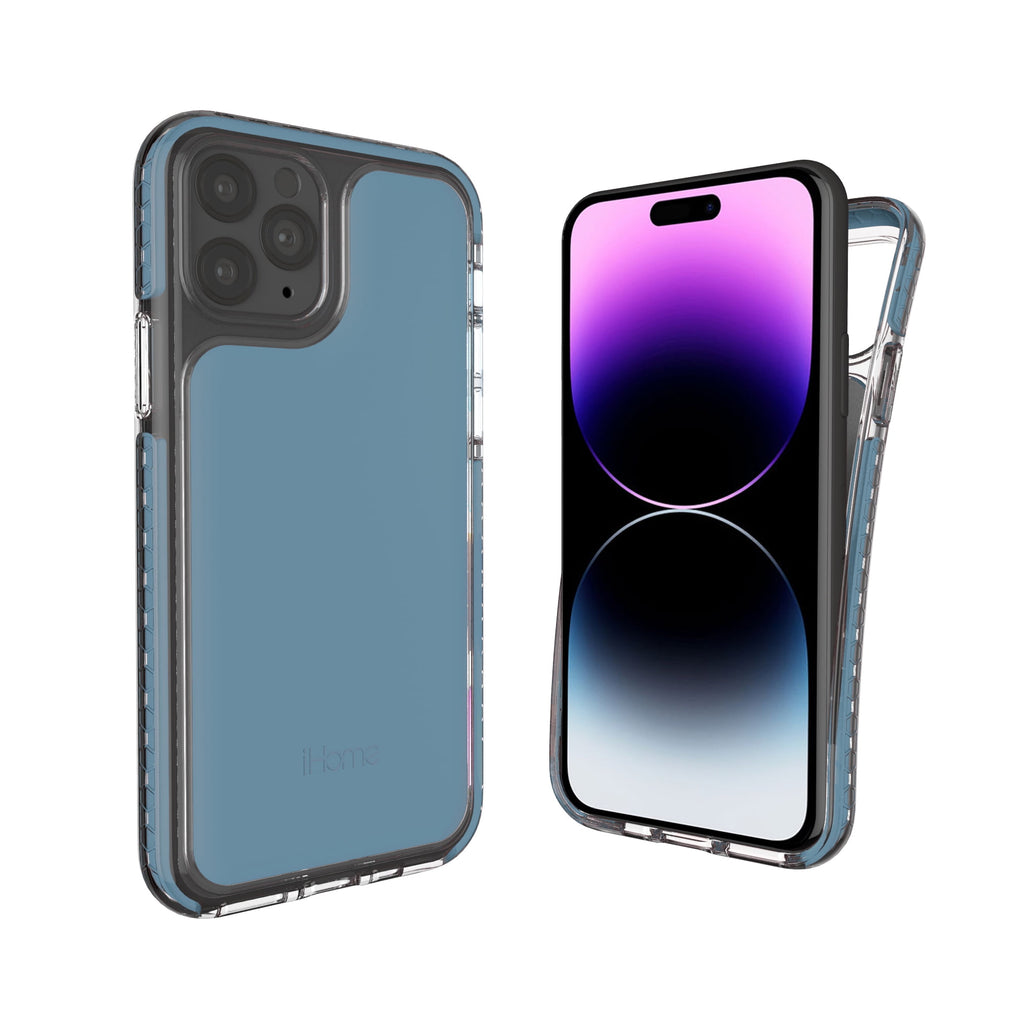 iHome Silicone Velo Case For iPhone 14 Pro/14/13 Pro/13 Blue