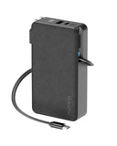 myCharge 10K Mah Retractacharger W/ Ac - Grey