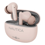 Nautica Wireless Stereo Earbuds With Charging Case (ANC+ENC) T680 - Gray-Nude