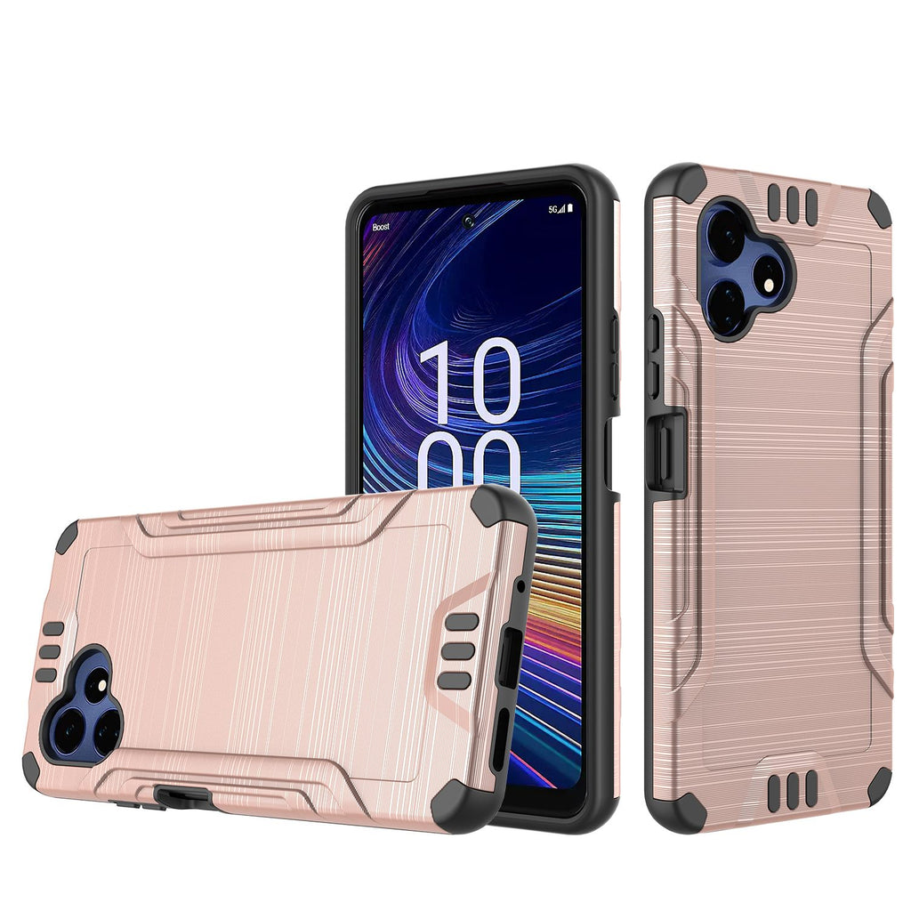 HR Premium Premium Brushed Metalled Hybrid Case For Celero 5G Velocity - Rose Gold