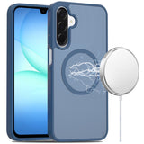 Premium [Magnetic Circle] Smooth SaFE Matte Feel Hybrid Case For Samsung A17 5G - Navy Blue