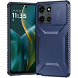 HR Premium Ultimate U Design Hybrid Case With Camera Window Covering For Moto G Stylus 5G 2026/2025 - Blue