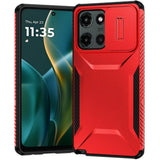 HR Premium Ultimate U Design Hybrid Case With Camera Window Covering For Moto G Stylus 5G 2026/2025 - Red