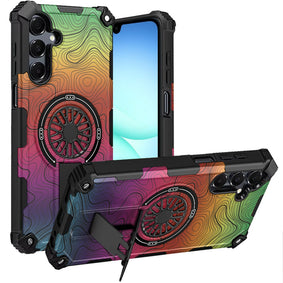 Premium Cd Texture Design Magnetic Car Mount Friendly HQ Case For Samsung A17 5G - E