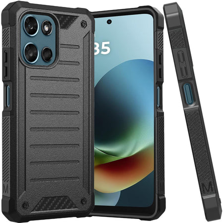 Premium Tough Lined Premium Design Case For Moto G 5G 2025/2026 & Moto G Play 2026 - Black