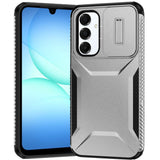 Premium Ultimate U Design Hybrid Case With Camera Window Covering For Samsung A17 5G - Silver