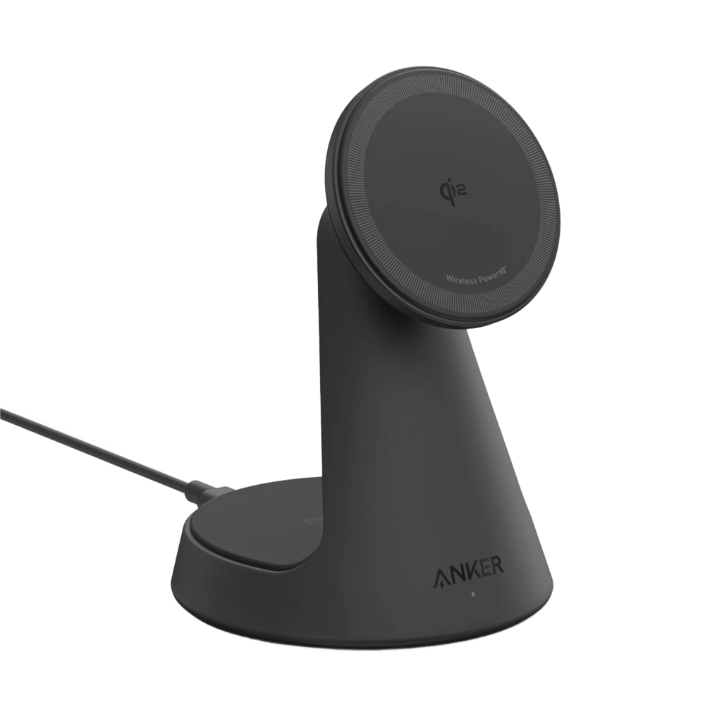 Anker Maggo 15W Qi2 2-In-1 Wireless Dock Stand - Black