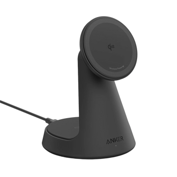 Anker Maggo 15W Qi2 2-In-1 Wireless Dock Stand - Black