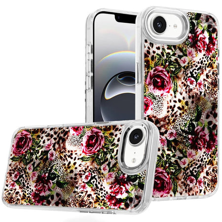 Premium Beautiful Epoxy Designs W/ Chrome Edges Case For iPhone 16E / SE4 (2025) - 1