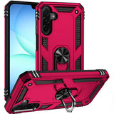 HR Premium Ring Magnetic Kickstand Hybrid Case Cover For Samsung A17 5G - Hot Pink