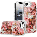 Premium Epoxy Glitter Butterfly Ornaments Design Case For iPhone 16E / SE4 (2025) - 4
