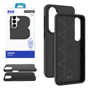 Blu Element Armour Rugged Case With Screen Protector For Samsung Galaxy S26 - Black