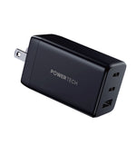 Powertech 65W PD 3-Port GaN Wall Charger - Black