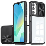 Premium Fusion Transparent Clear Hybrid Case Cover For Samsung A16 5G - Black