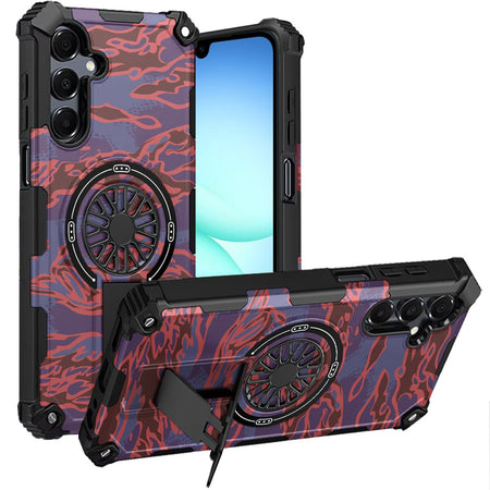 Premium Cd Texture Design Magnetic Car Mount Friendly HQ Case For Samsung A17 5G - F