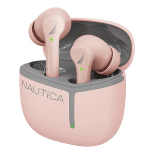 Nautica Wireless Stereo Earbuds With Charging Case T670 - Gray-Nude