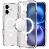 Premium Sturdy Ultra [Magnetic Circle] Thick 3mm Transparent Hybrid Case For iPhone 17 - Clear