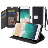 Premium Wallet Id Card Holder For iPhone 16E / SE4 (2025) - Black