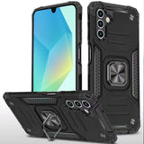Premium Robust Magnetic Kickstand Hybrid Case For Samsung A16 5G - Black