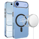 Premium Matching Clear Transparent Circle Design Case For iPhone 17 Air - Black