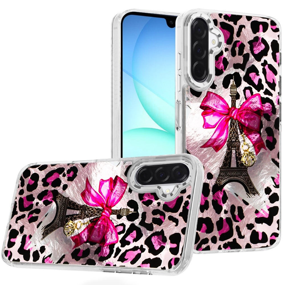 Premium Beautiful Epoxy Designs W/ Chrome Edges Case For Samsung A17 5G - 3