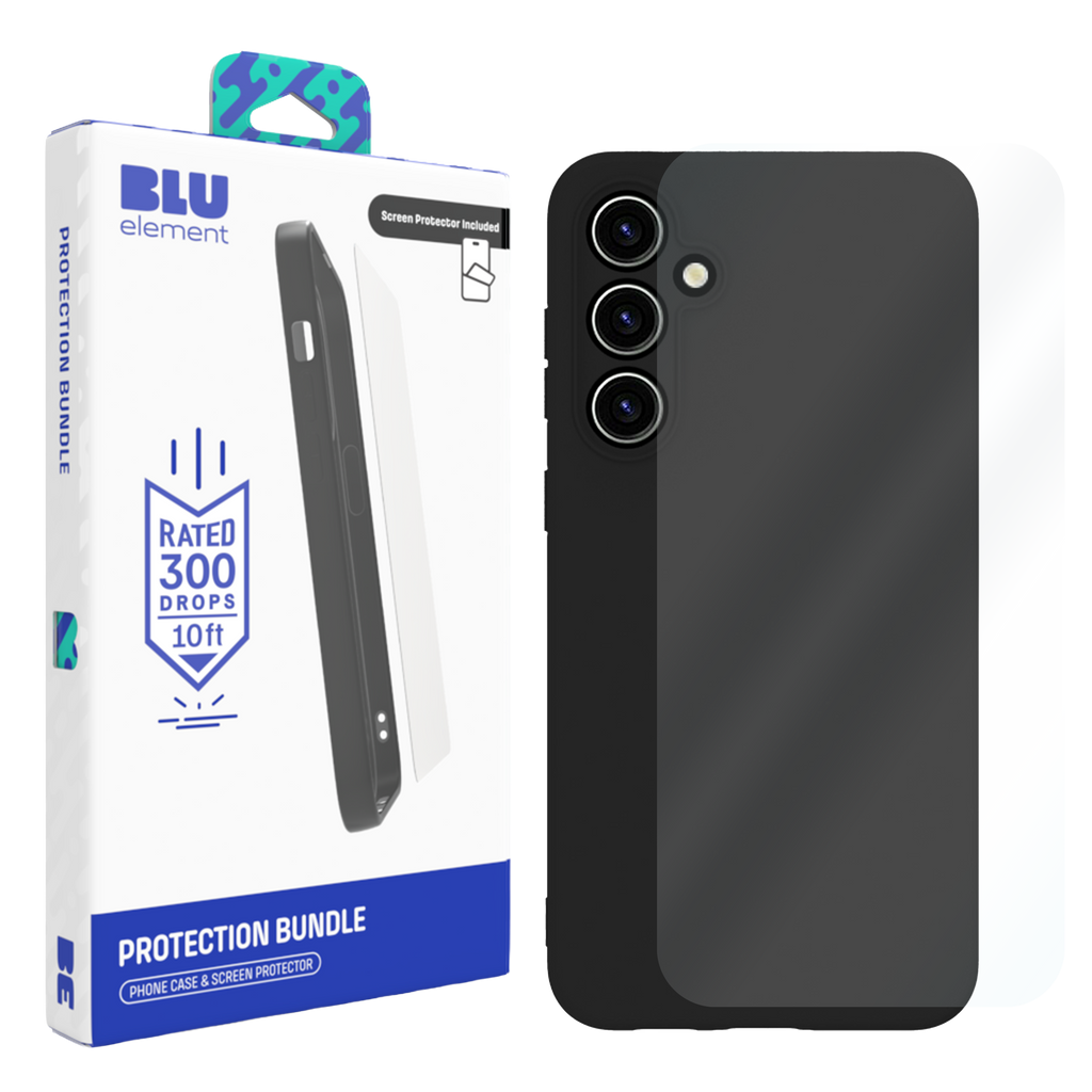 Blu Element Gelskin Case With Screen Protector For Samsung Galaxy S26 - Black