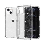 HR Premium Glitter Ultra Thick 3Mm Transparent Hybrid cover For iPhone 13 / 14 - Clear