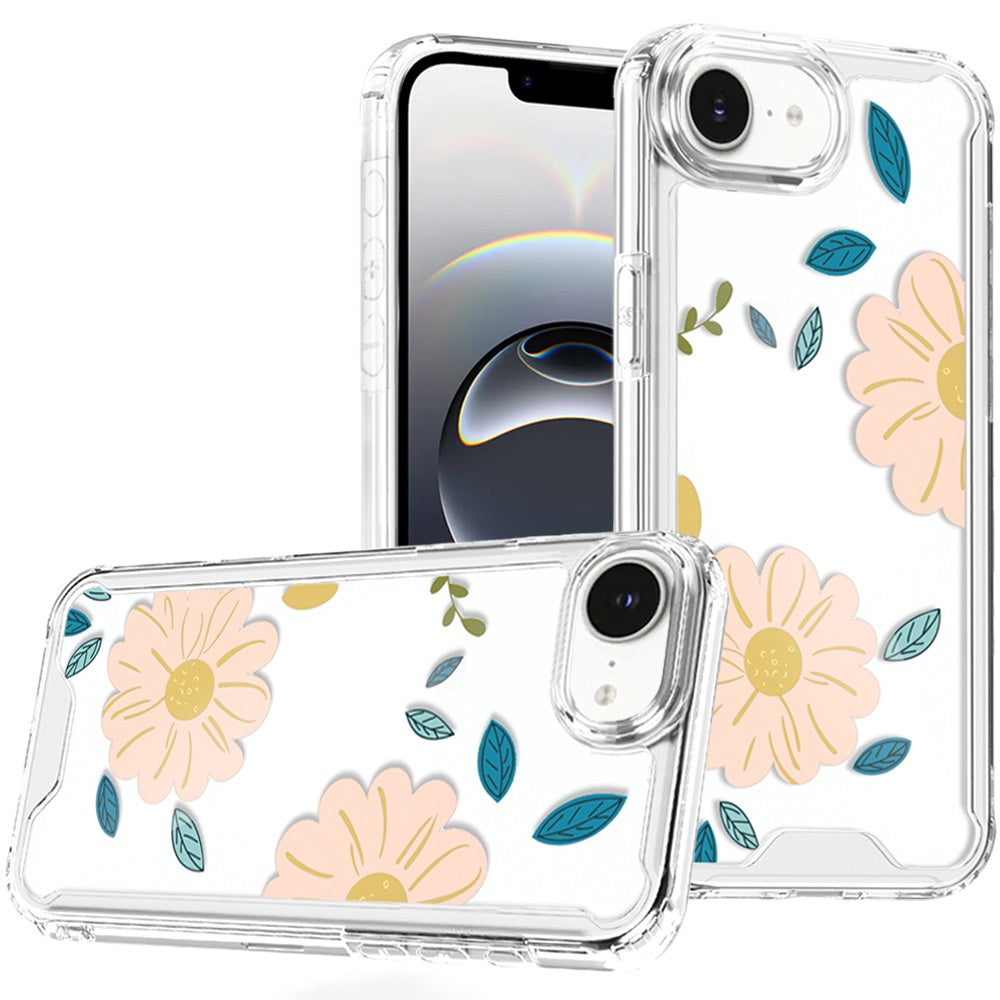 Premium Beautiful TPU Designs Case For iPhone 16E / SE4 (2025) - Minimalist Large Daisy