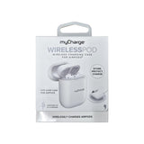 myCharge Wirelesspod Charging Case For Airpods - White