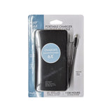 myCharge 20K Mah Portable Charger W/Built-In Usb-C Cable - Black