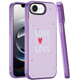 Premium Double Layer Design Imd TPU Case For iPhone 16e  / SE4 (2025) - Love