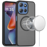 HR Premium [Magnetic Circle] Smooth Safe Matte Feel Hybrid Case For Moto G 5G 2025/2026 / G Play 2026 - Black