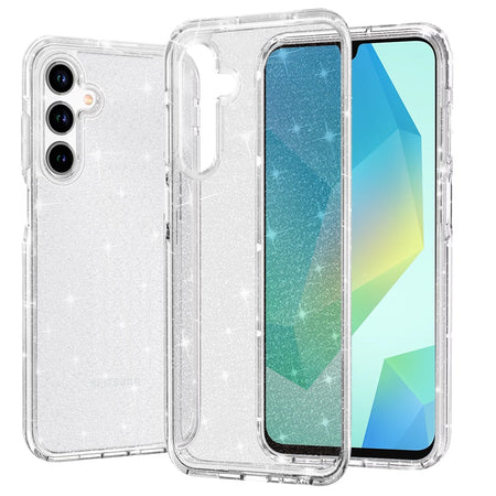 Premium Glitter Ultra Thick 3mm Transparent Hybrid Case For Samsung A16 5G - Clear